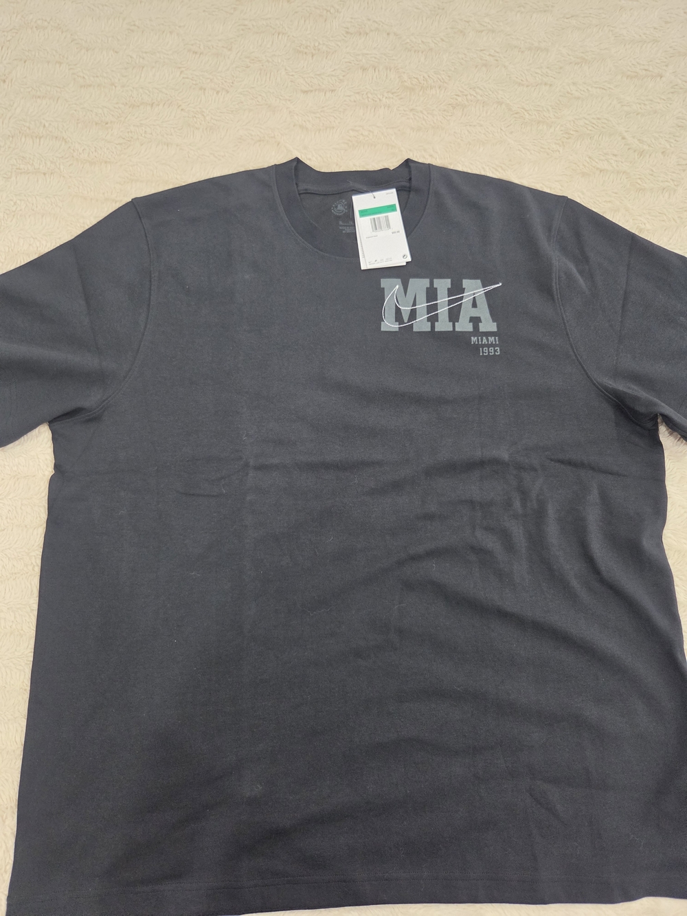 Nike Black Graphic MIA Miami Crew Tee